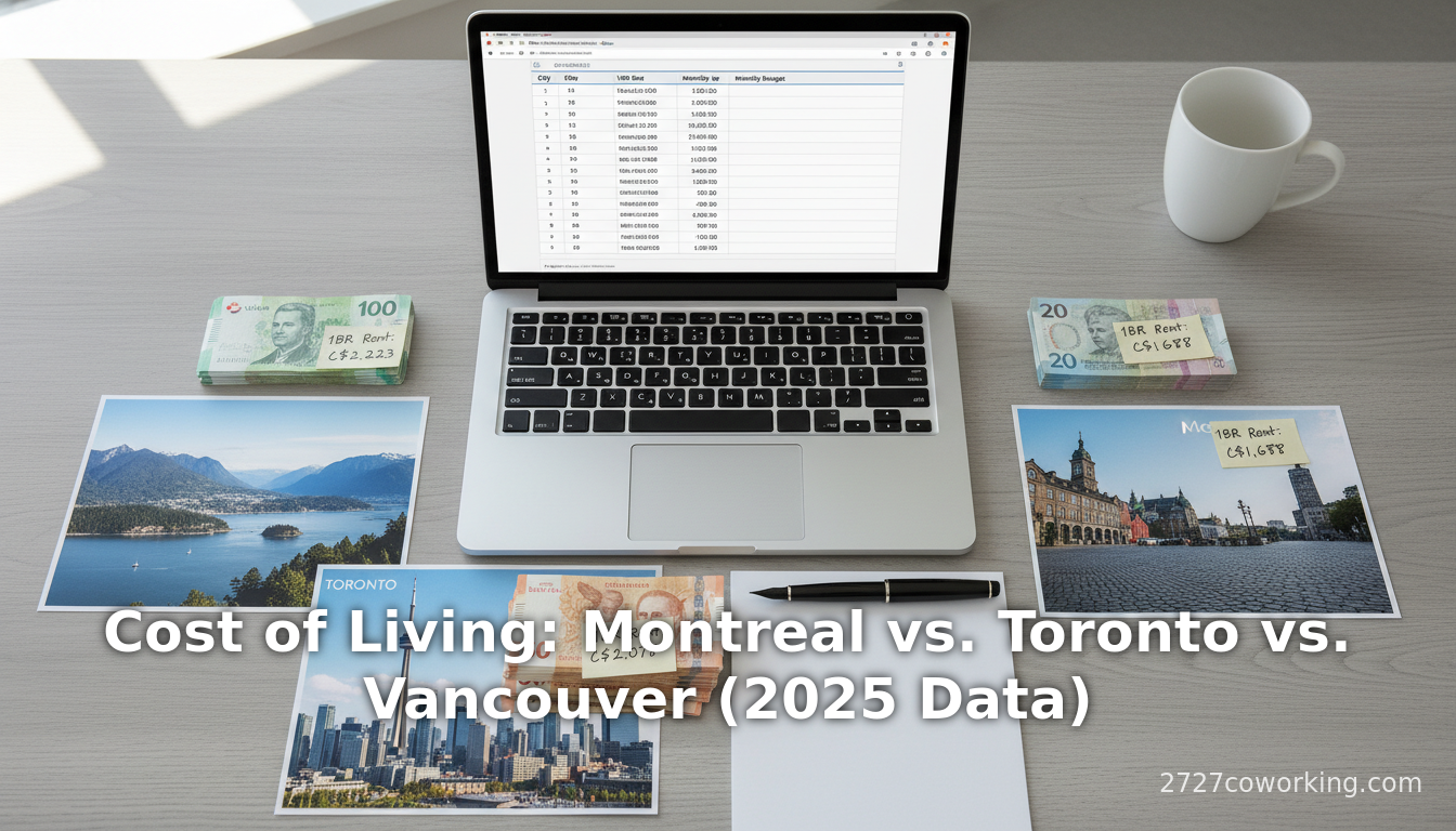 Coût de la vie : Montréal vs Toronto vs Vancouver (Données 2025)