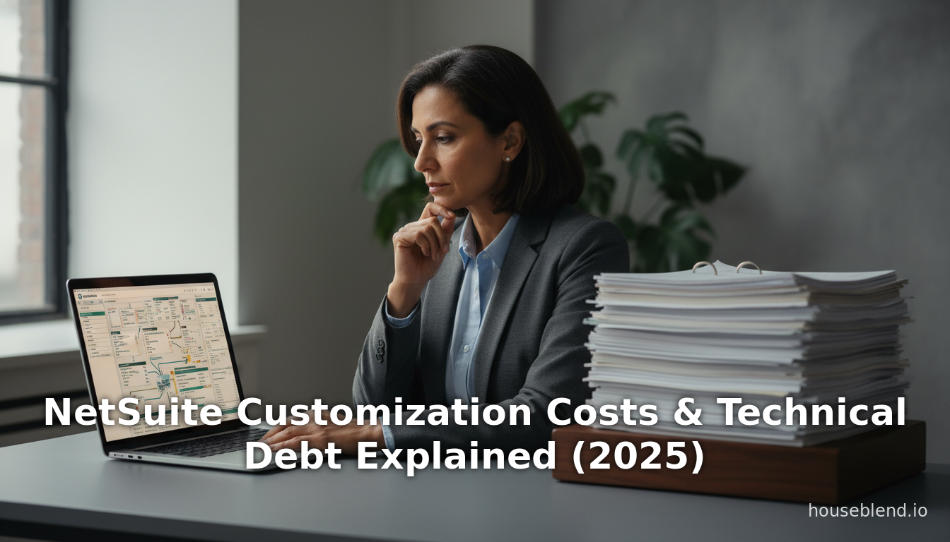 Coûts de personnalisation NetSuite et dette technique expliqués (2025)