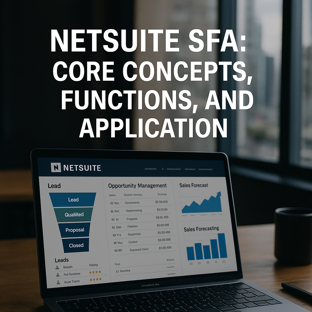NetSuite SFA: Core Concepts, Functions, and Application