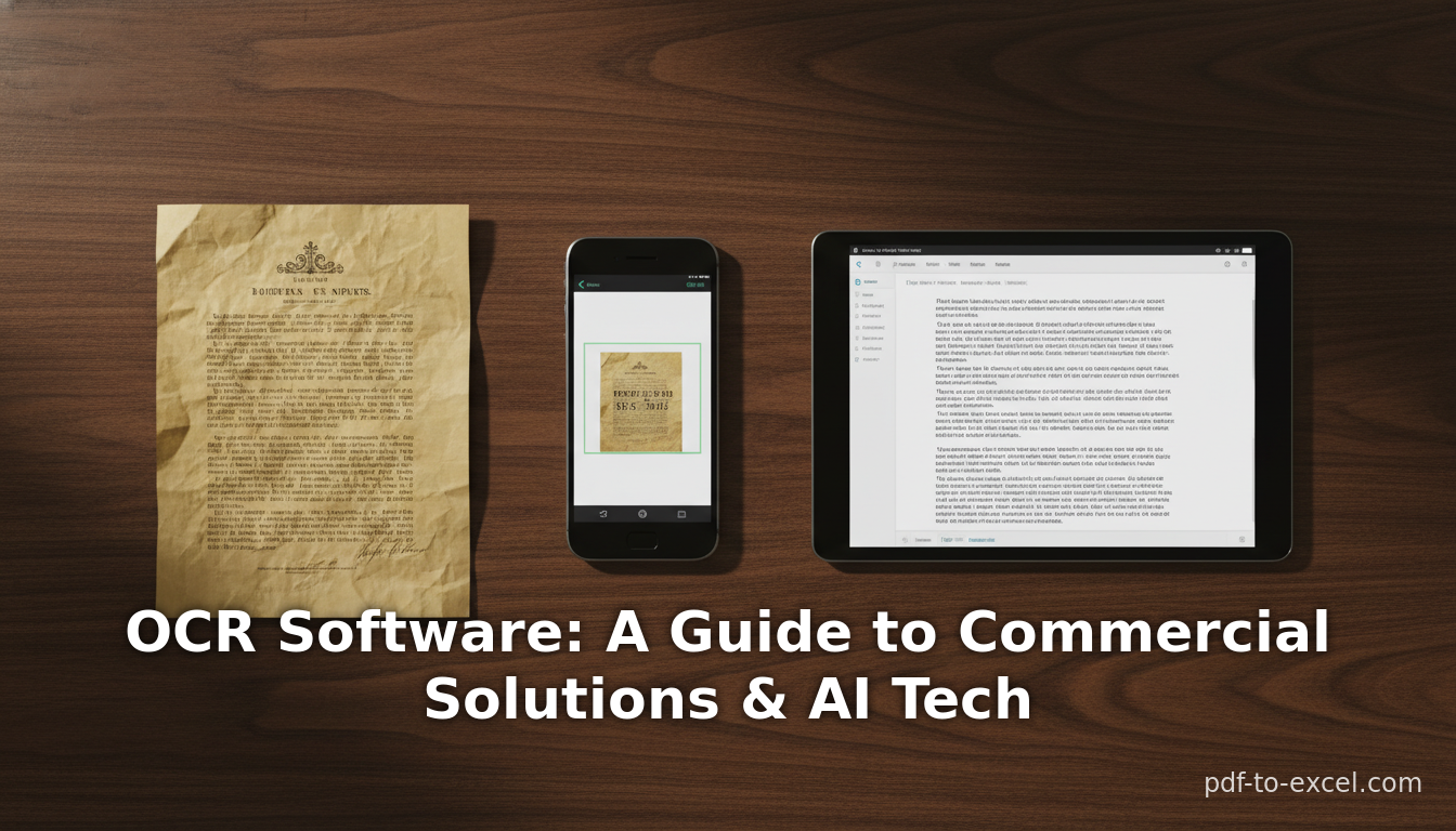 OCR Software: A Guide to Commercial Solutions & AI Tech