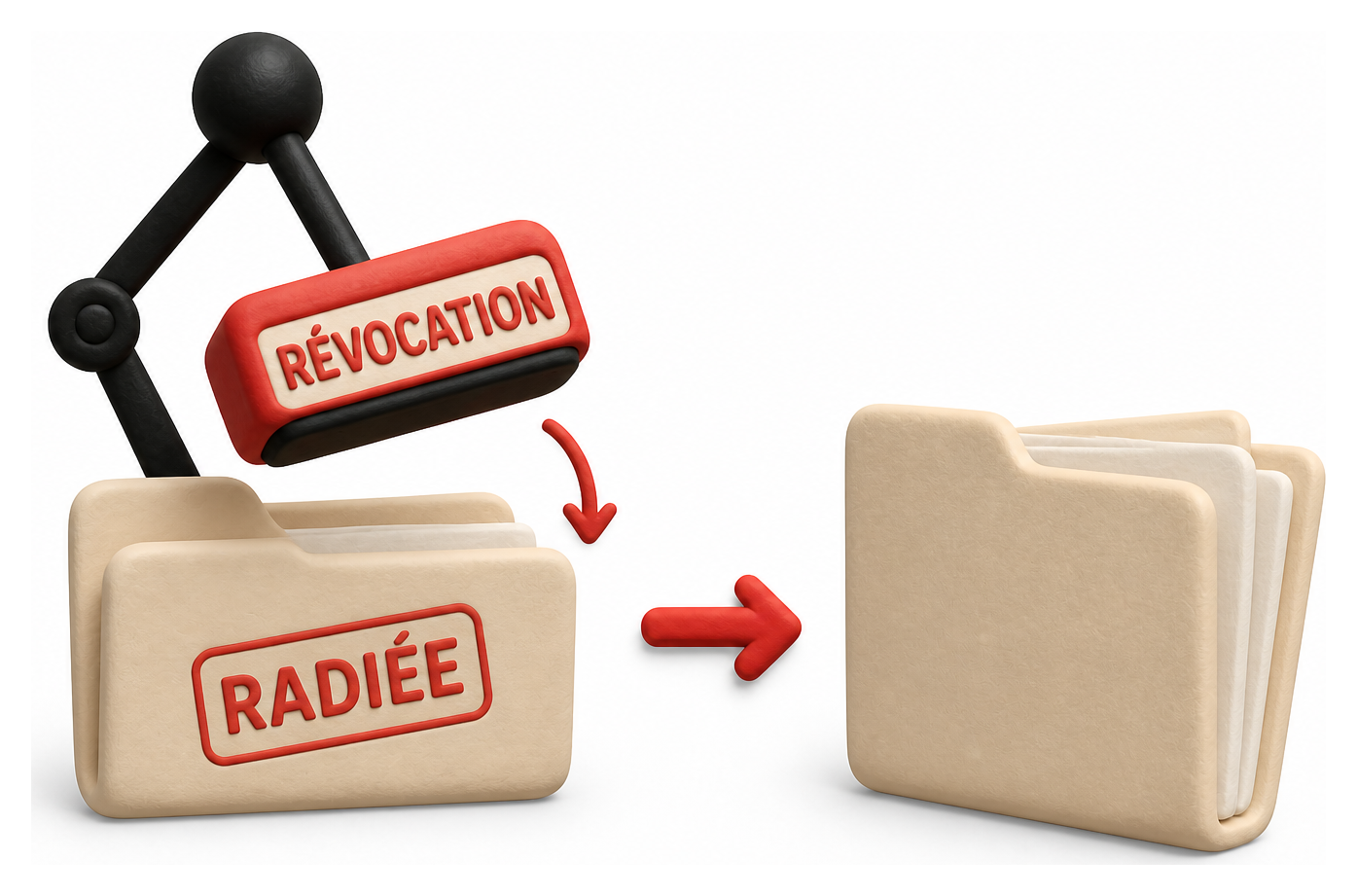 Illustration: Remise en vigueur : révocation de radiation, réimmatriculation et reconstitution