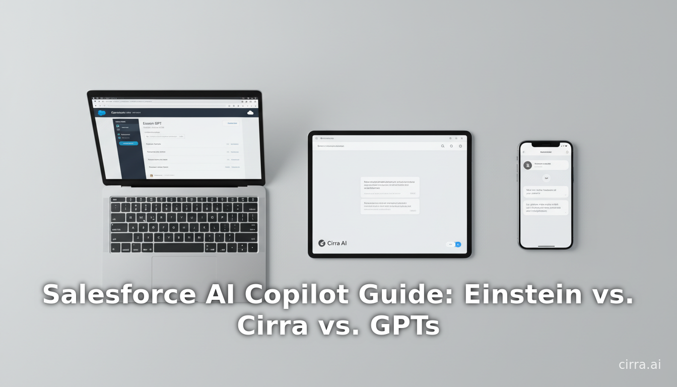 Salesforce AI Copilot Guide: Einstein vs. Cirra vs. GPTs