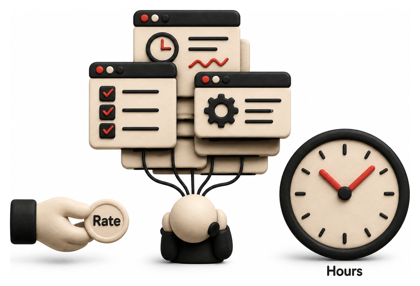 Illustration: Freelancer Management Overhead
