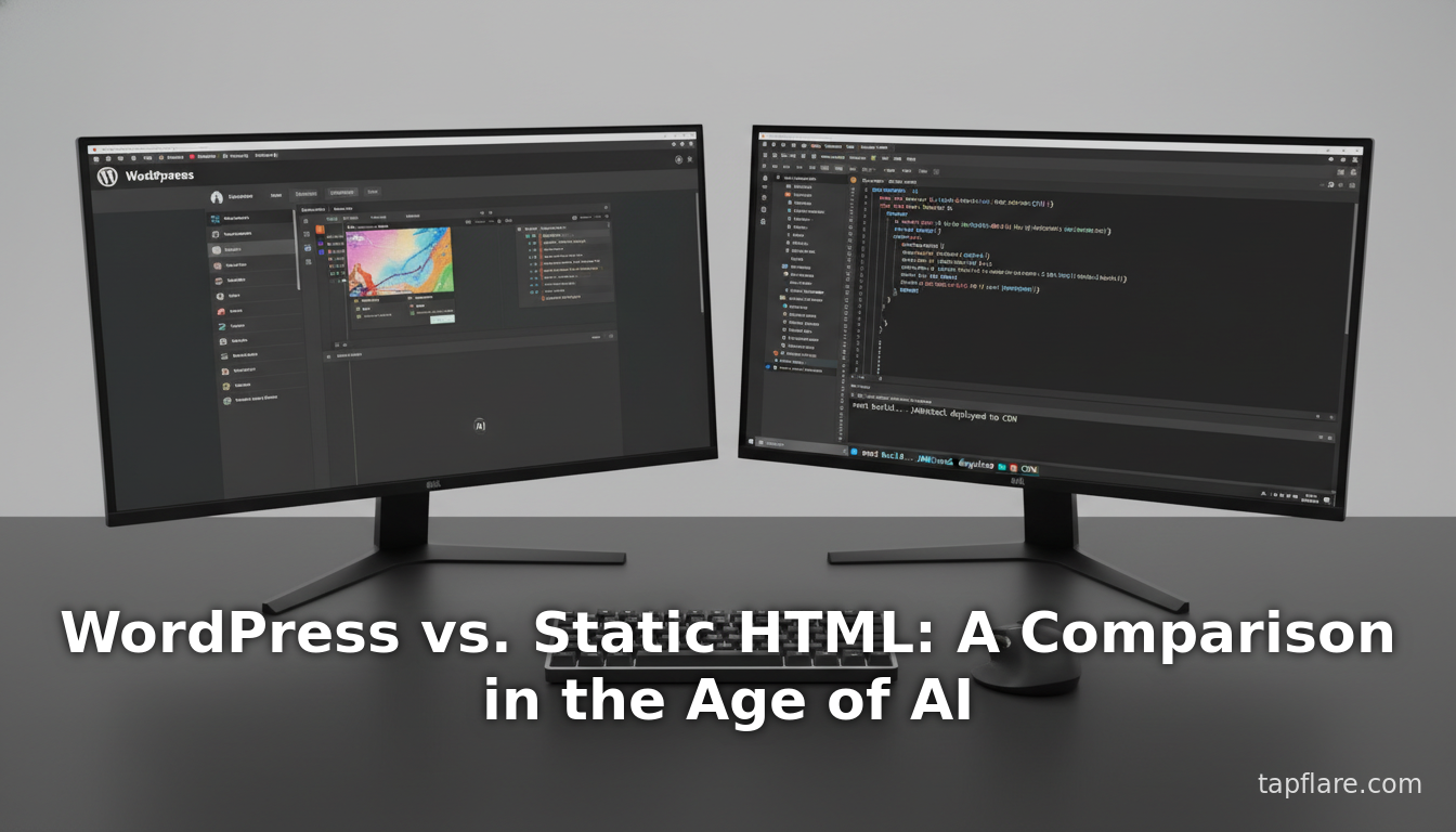 WordPress vs. Static HTML: A Comparison in the Age of AI