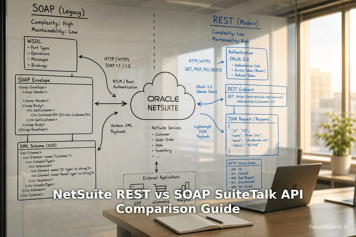 NetSuite REST vs SOAP SuiteTalk API Comparison Guide | Houseblend