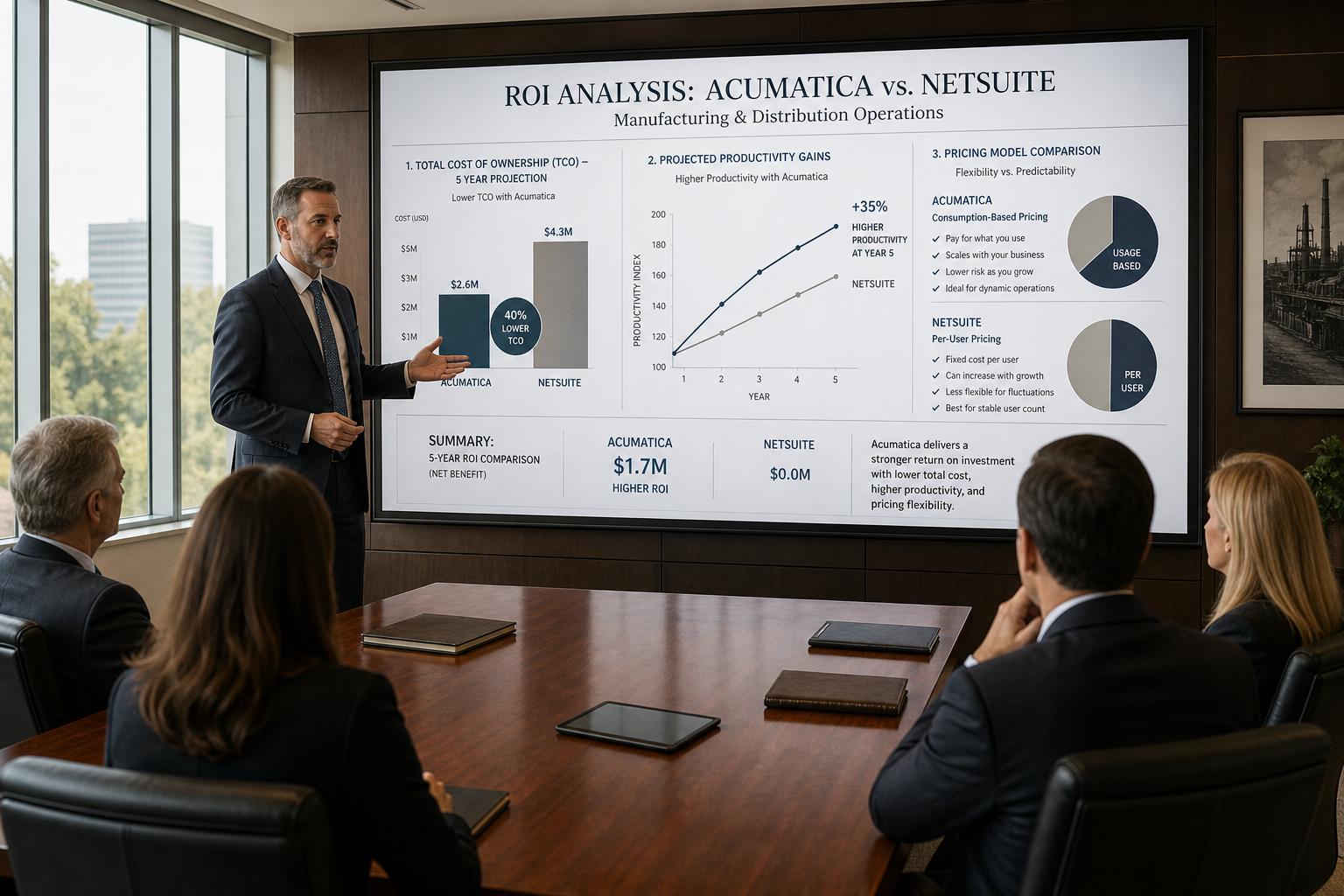 Acumatica vs NetSuite : Comparaison des ERP cloud pour les DAF