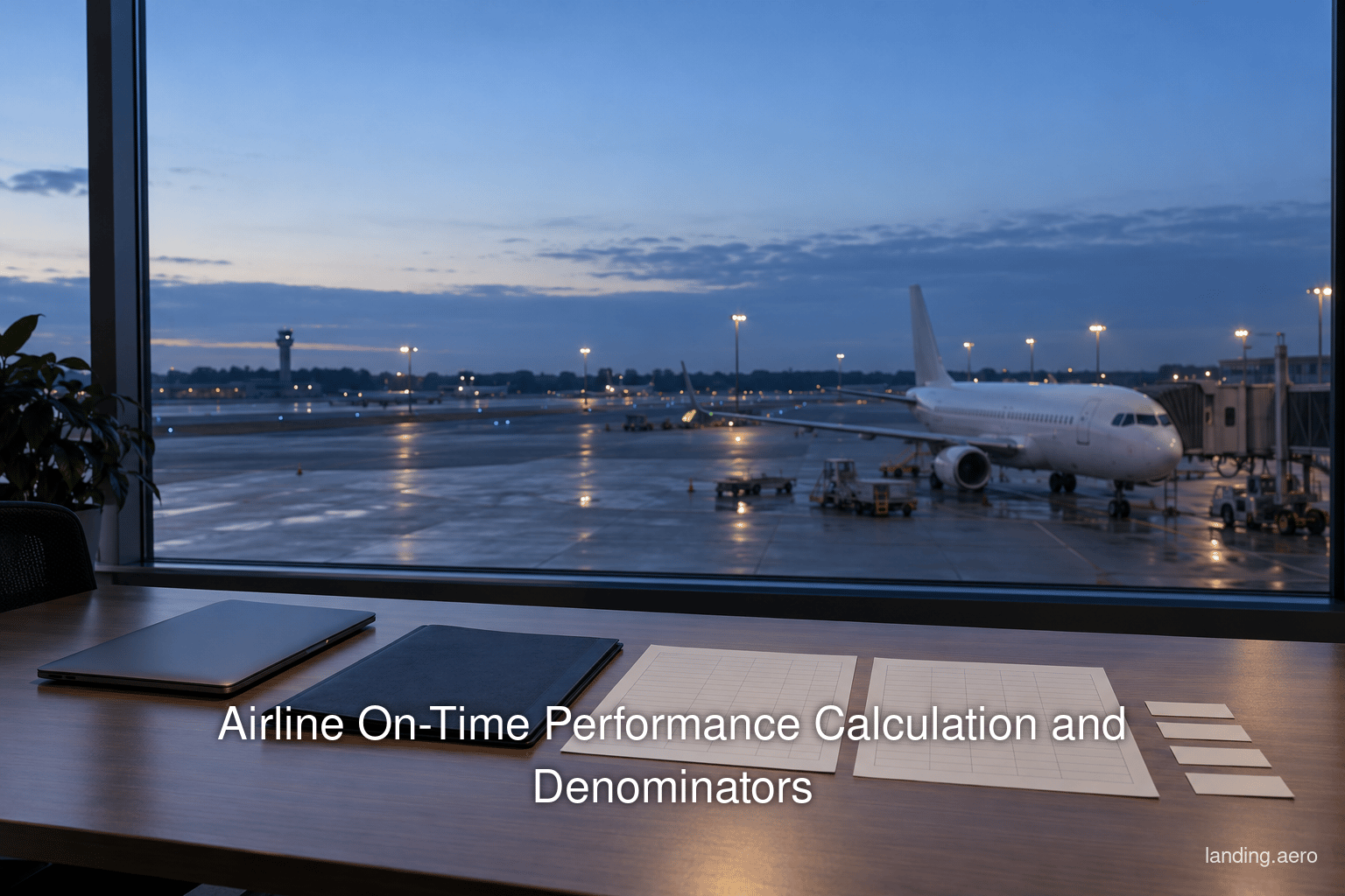 Airline On-Time Performance Calculation and Denominators