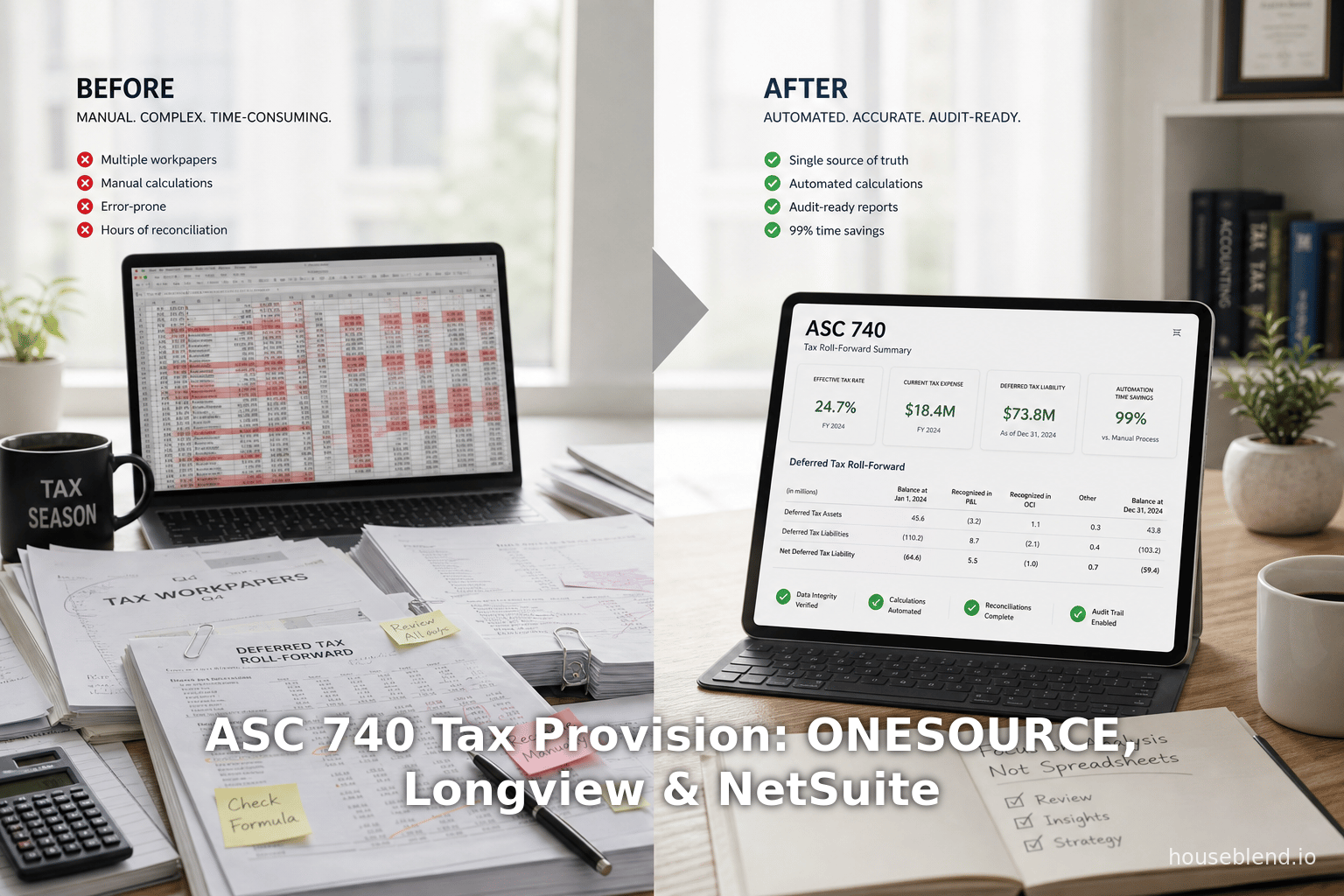 ASC 740 Tax Provision: ONESOURCE, Longview & NetSuite