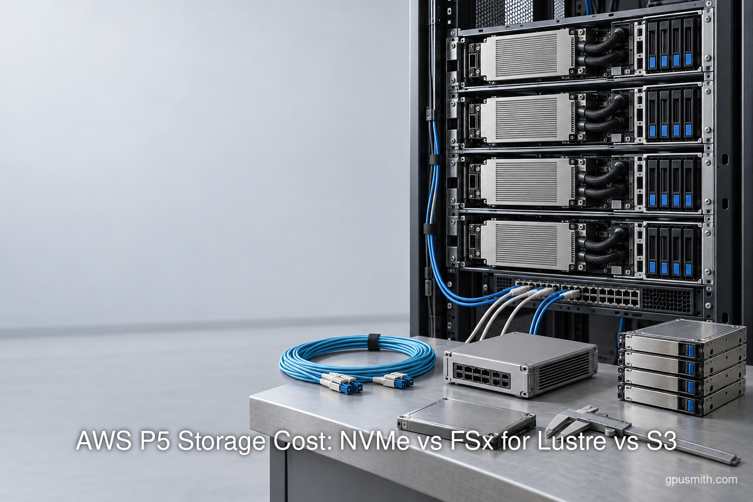 AWS P5 Storage Cost: NVMe vs FSx for Lustre vs S3