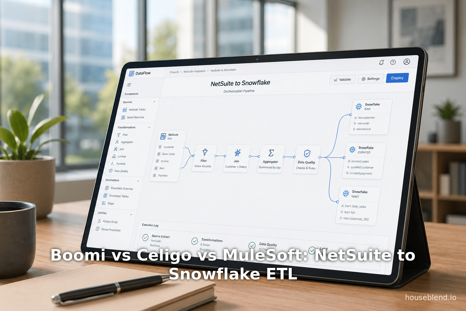 Boomi vs Celigo vs MuleSoft: NetSuite to Snowflake ETL