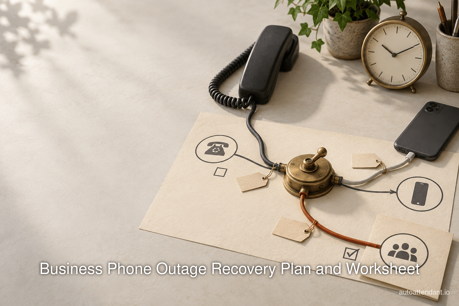 Business Phone Outage Recovery Plan and Worksheet