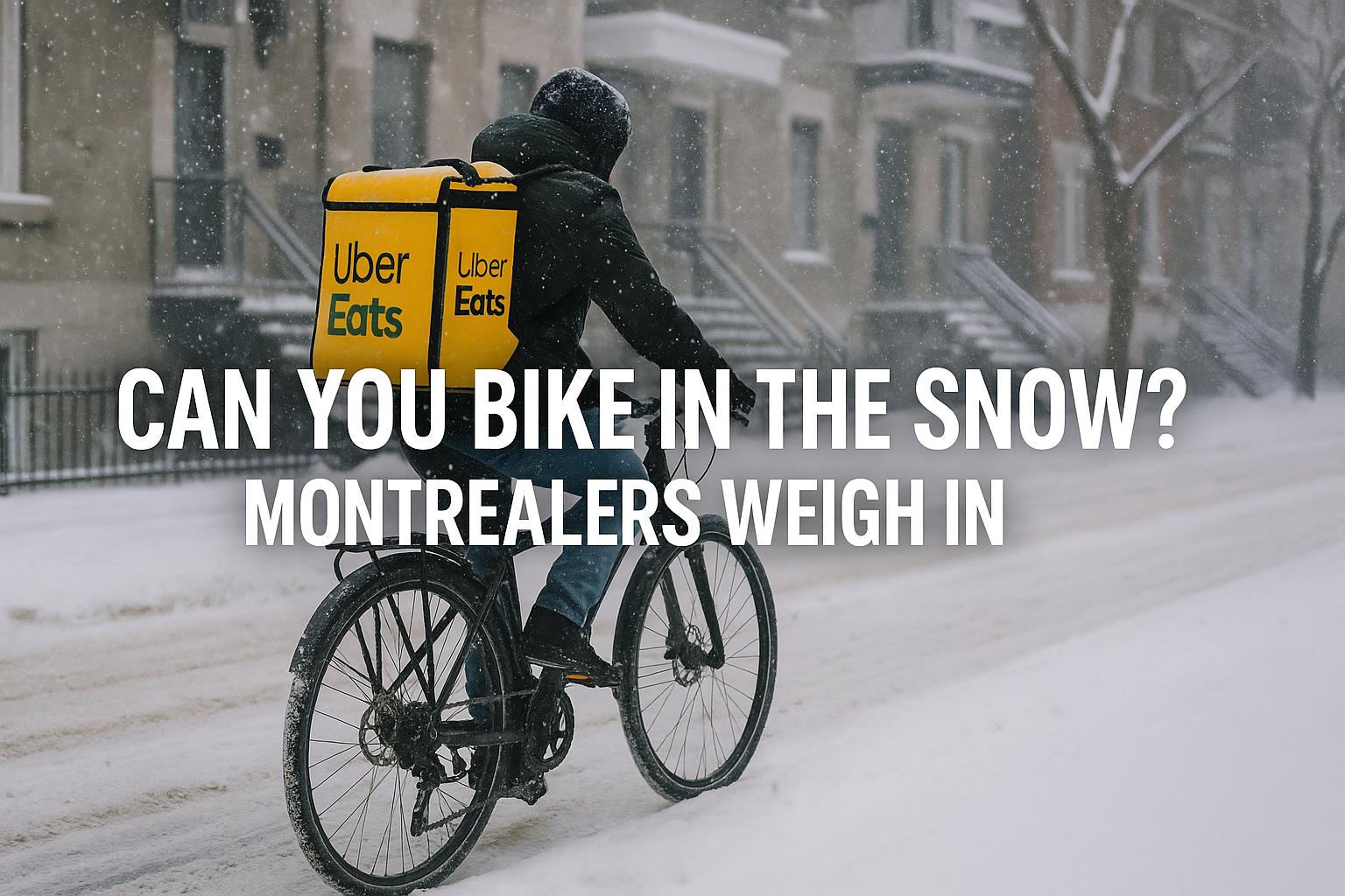 Le cyclisme hivernal à Montréal : Une analyse en urbanisme