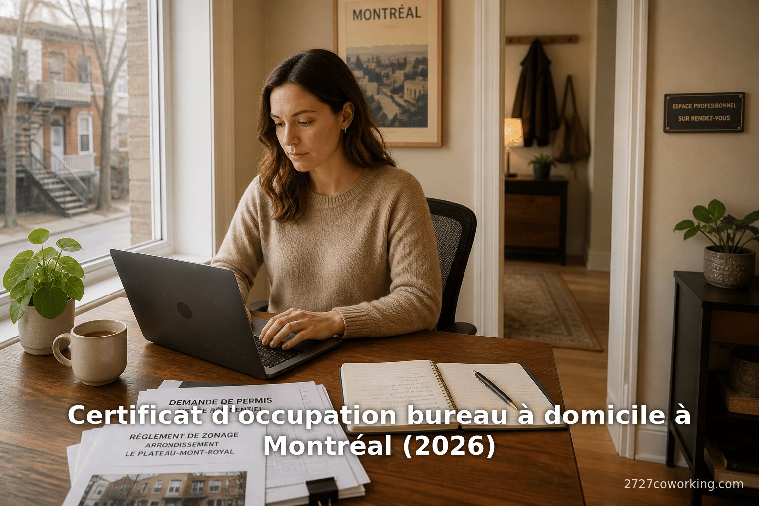 Certificat d'occupation bureau à domicile à Montréal (2026)