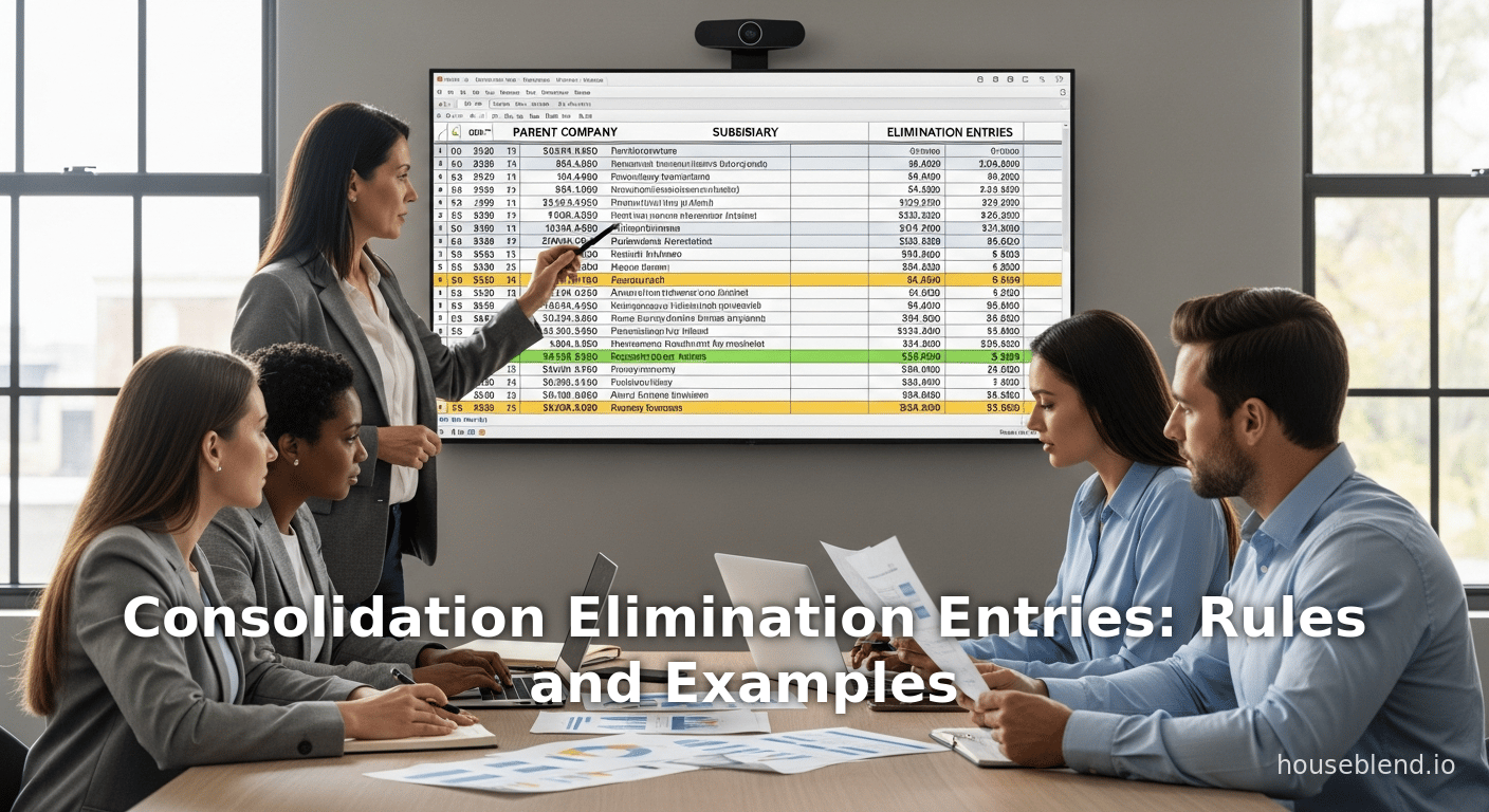 Écritures d'élimination de consolidation : règles et exemples