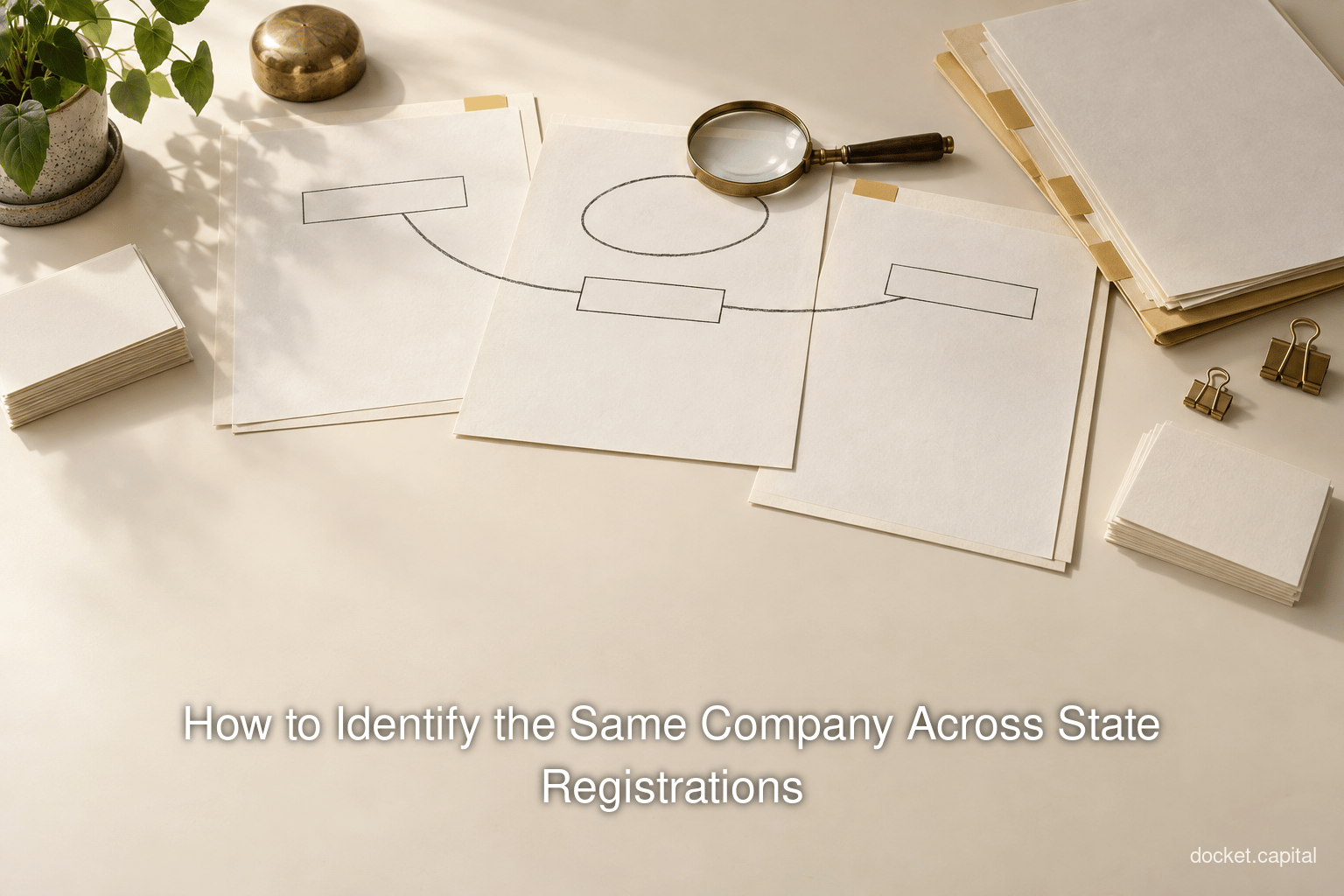 How to Identify the Same Company Across State Registrations