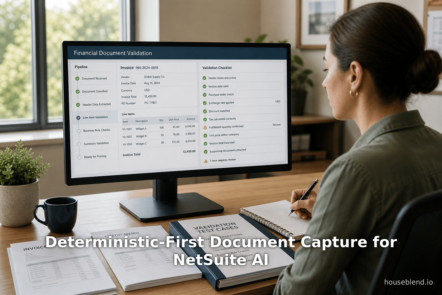 Deterministic-First Document Capture for NetSuite AI