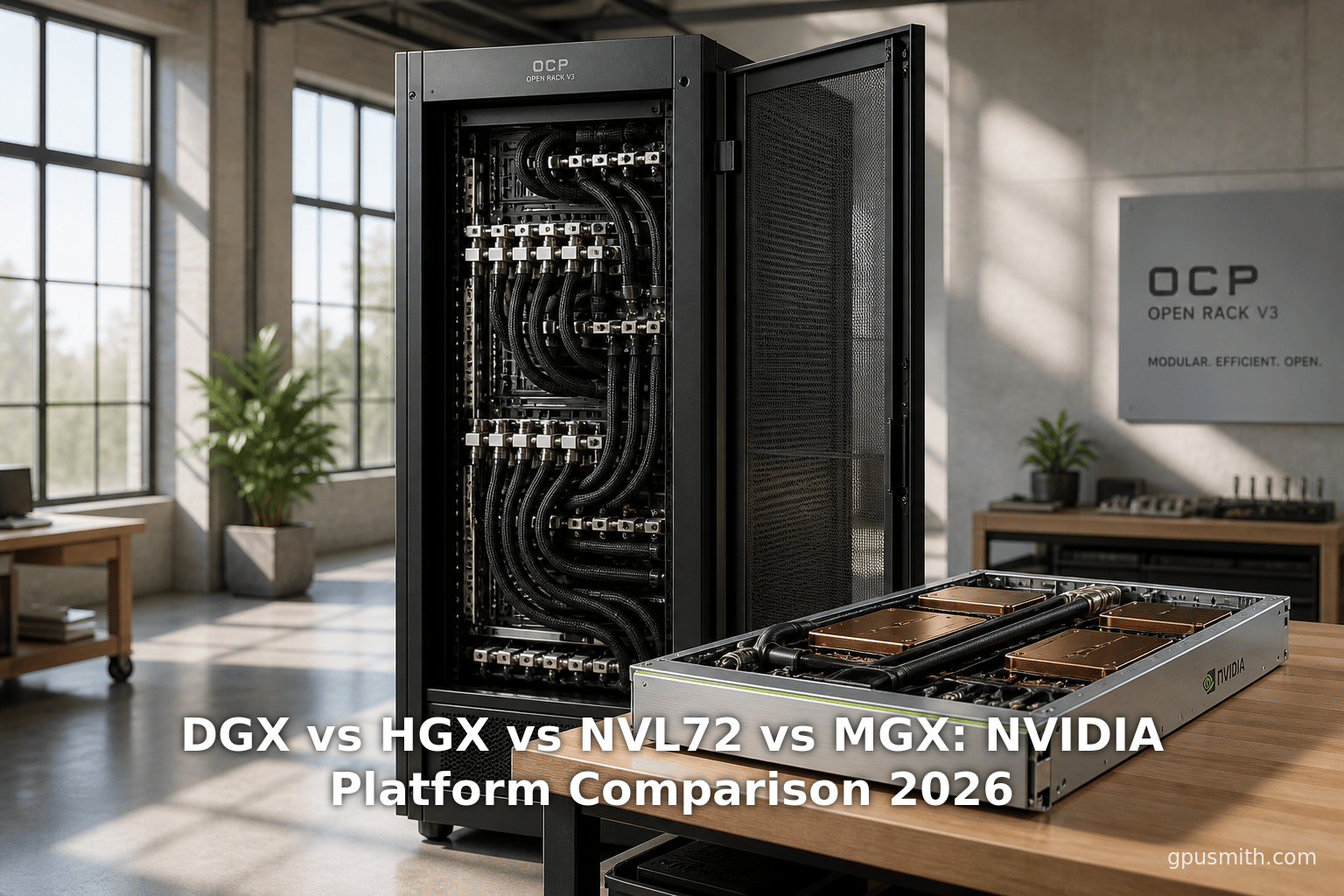 DGX vs HGX vs NVL72 vs MGX: NVIDIA Platform Comparison 2026