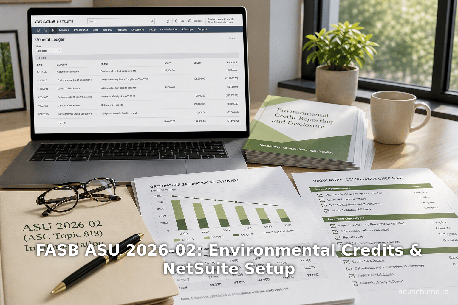 FASB ASU 2026-02: Environmental Credits & NetSuite Setup