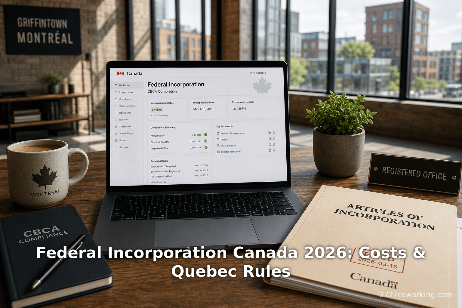 Federal Incorporation Canada 2026: Costs & Quebec Rules