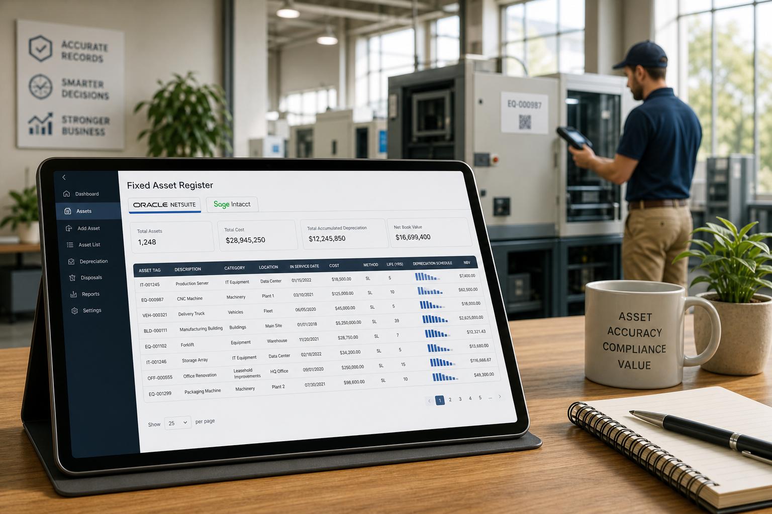 Fixed Asset Software Compared: NetSuite, Sage, Xero, QB
