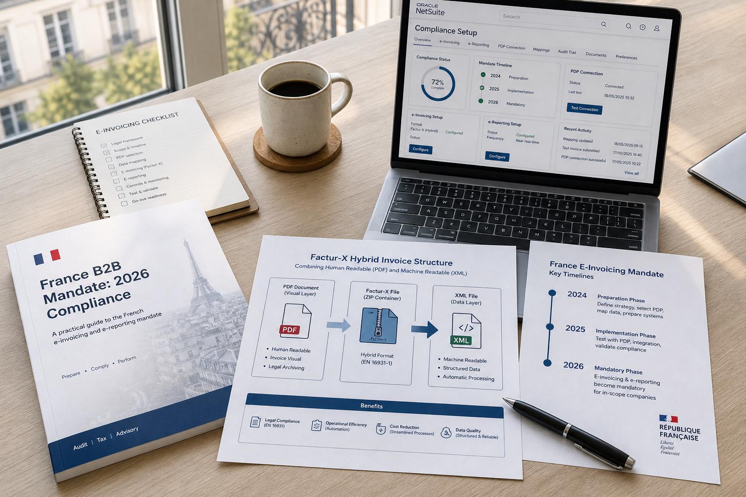Mandat de facturation électronique B2B en France 2026 : Conformité NetSuite