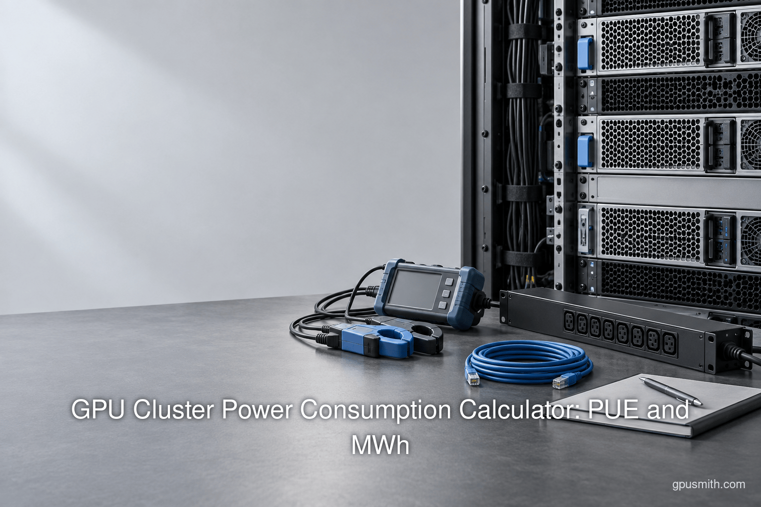 GPU Cluster Power Consumption Calculator: PUE and MWh