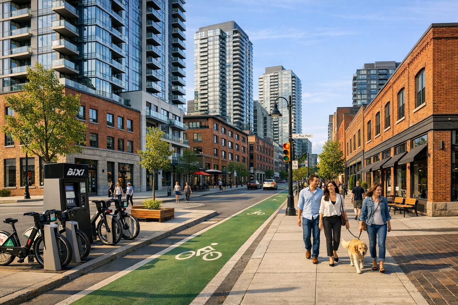 Guide de sécurité à Griffintown : taux de criminalité et accessibilité piétonne
