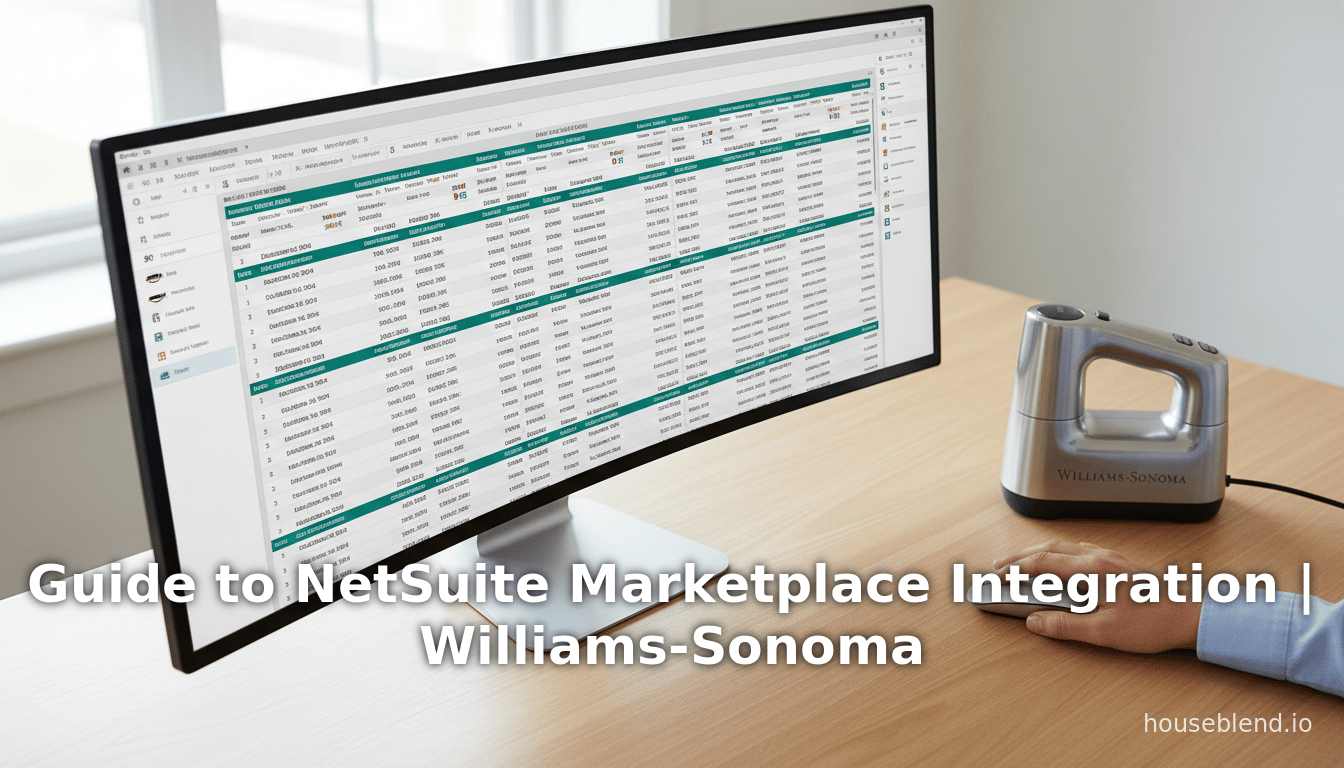 Guide de l'intégration de NetSuite Marketplace | Williams-Sonoma