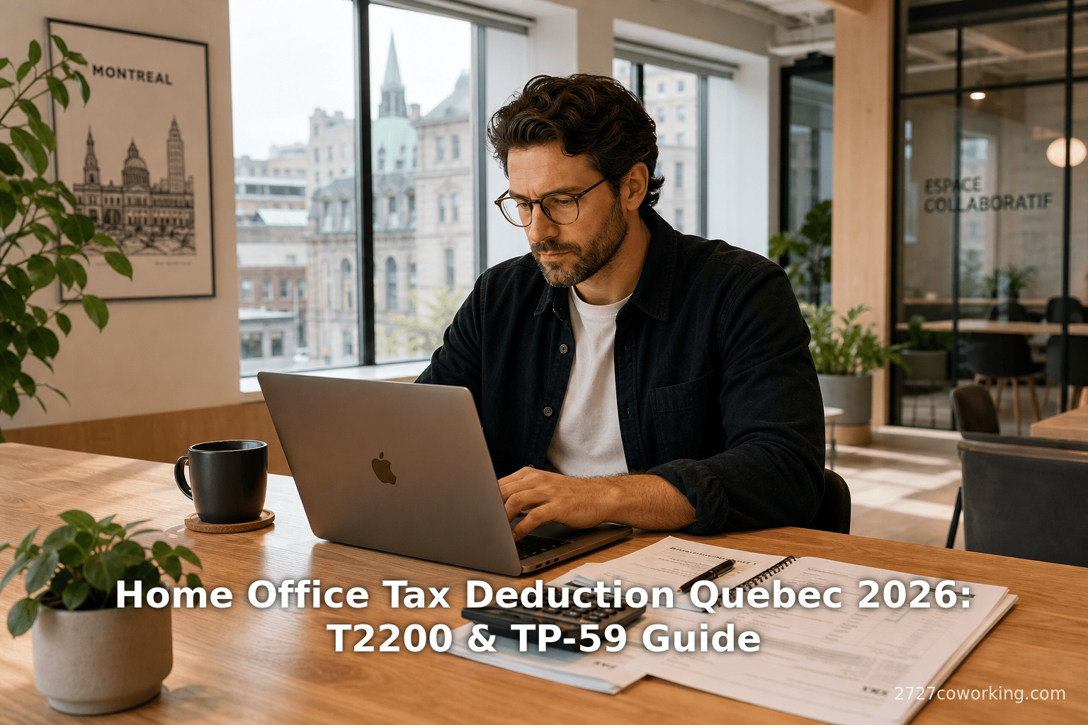 Déduction fiscale pour bureau à domicile au Québec 2026 : Guide T2200 et TP-59