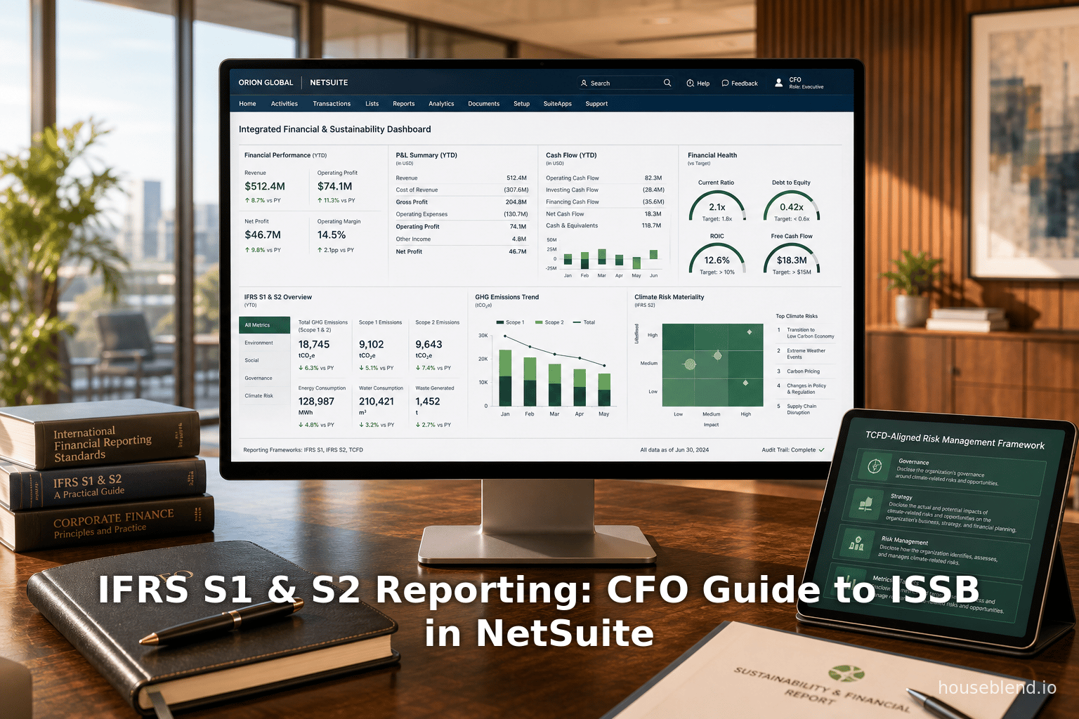 IFRS S1 & S2 Reporting: CFO Guide to ISSB in NetSuite