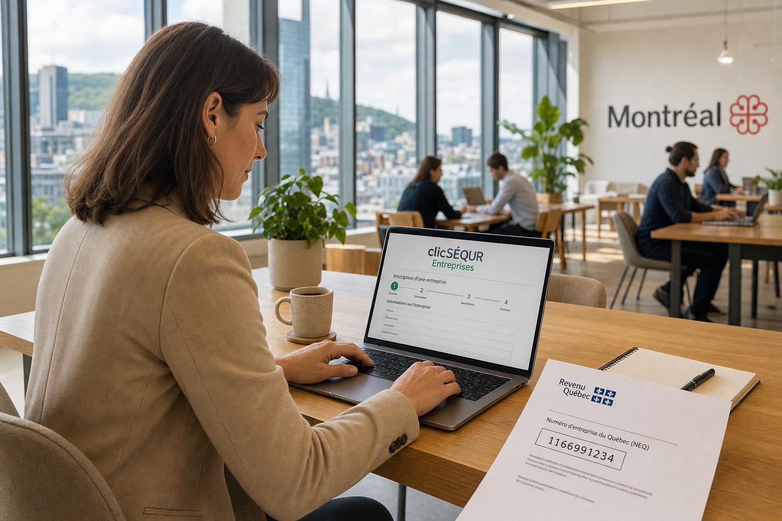 ClicSÉQUR Entreprises : Inscription, NEQ et Revenu Québec