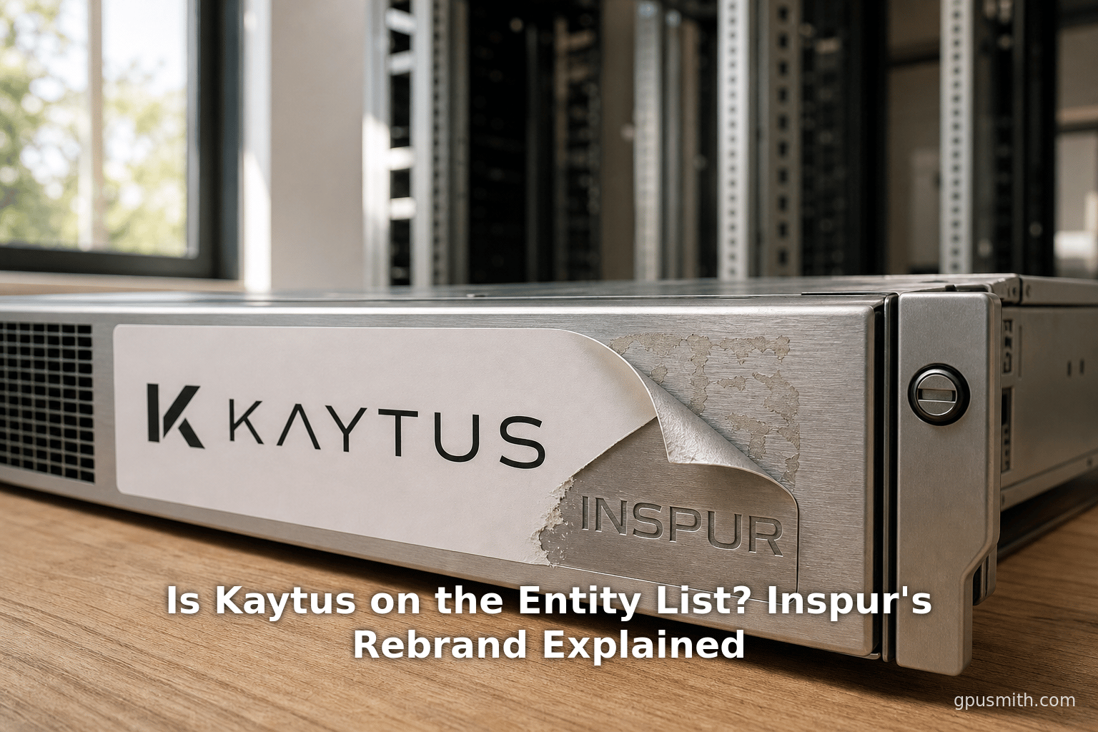 Is Kaytus on the Entity List? Inspur's Rebrand Explained