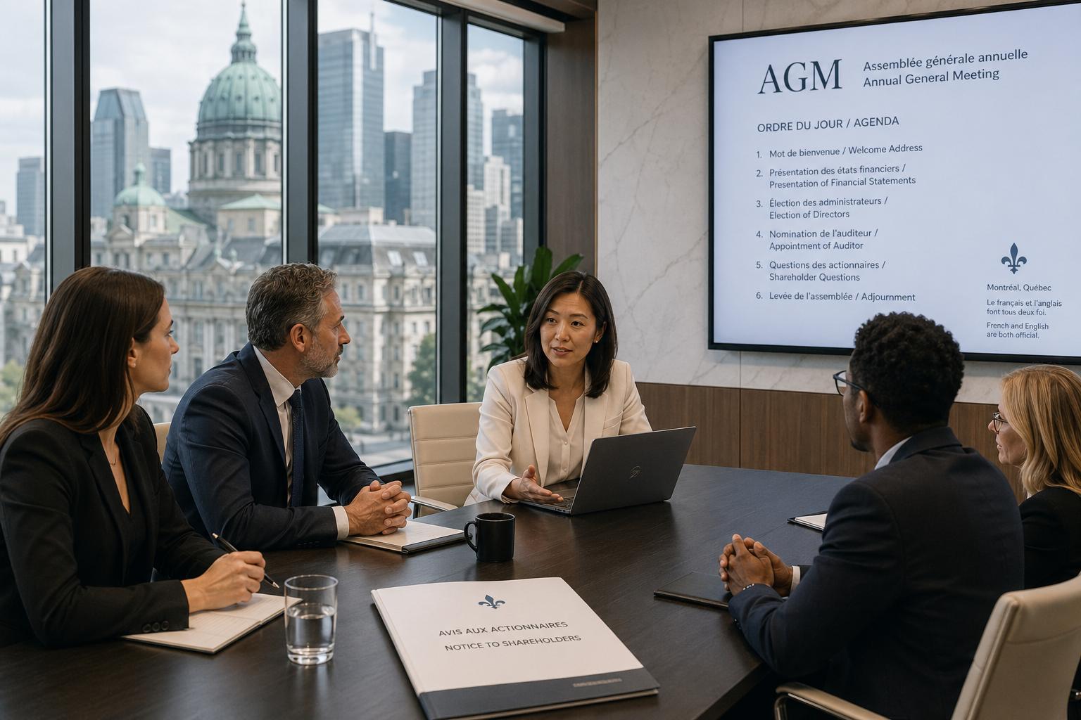 Montreal AGM Venues & Quebec Corporate Law Compliance