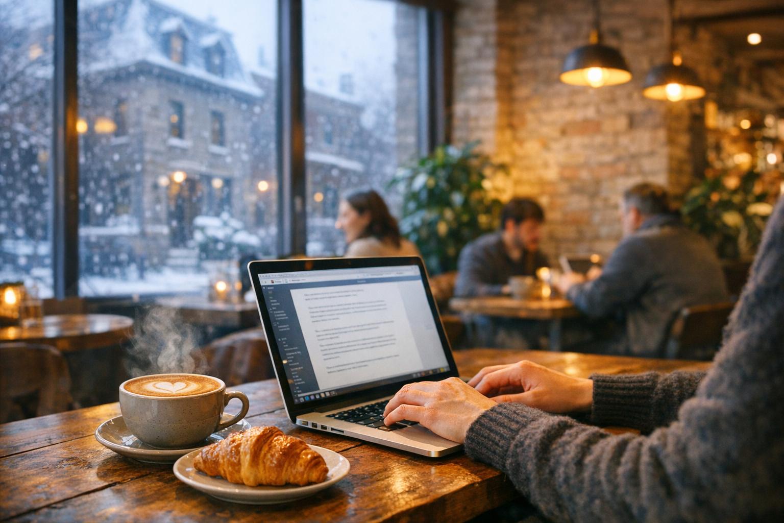 Cafés de Montréal pour le télétravail : un guide par quartier