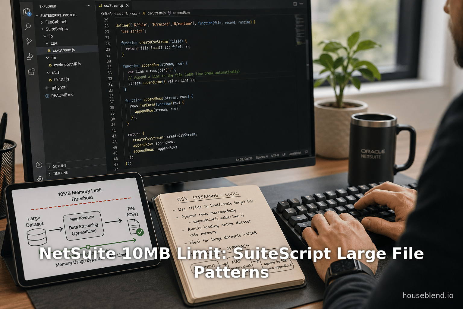 NetSuite 10MB Limit: SuiteScript Large File Patterns