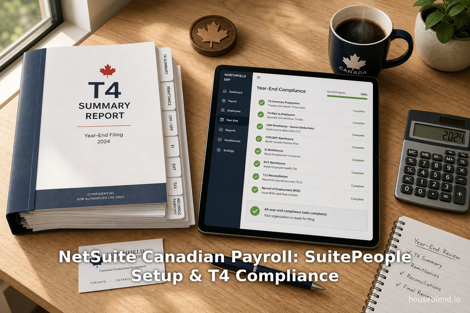 NetSuite Canadian Payroll: SuitePeople Setup & T4 Compliance