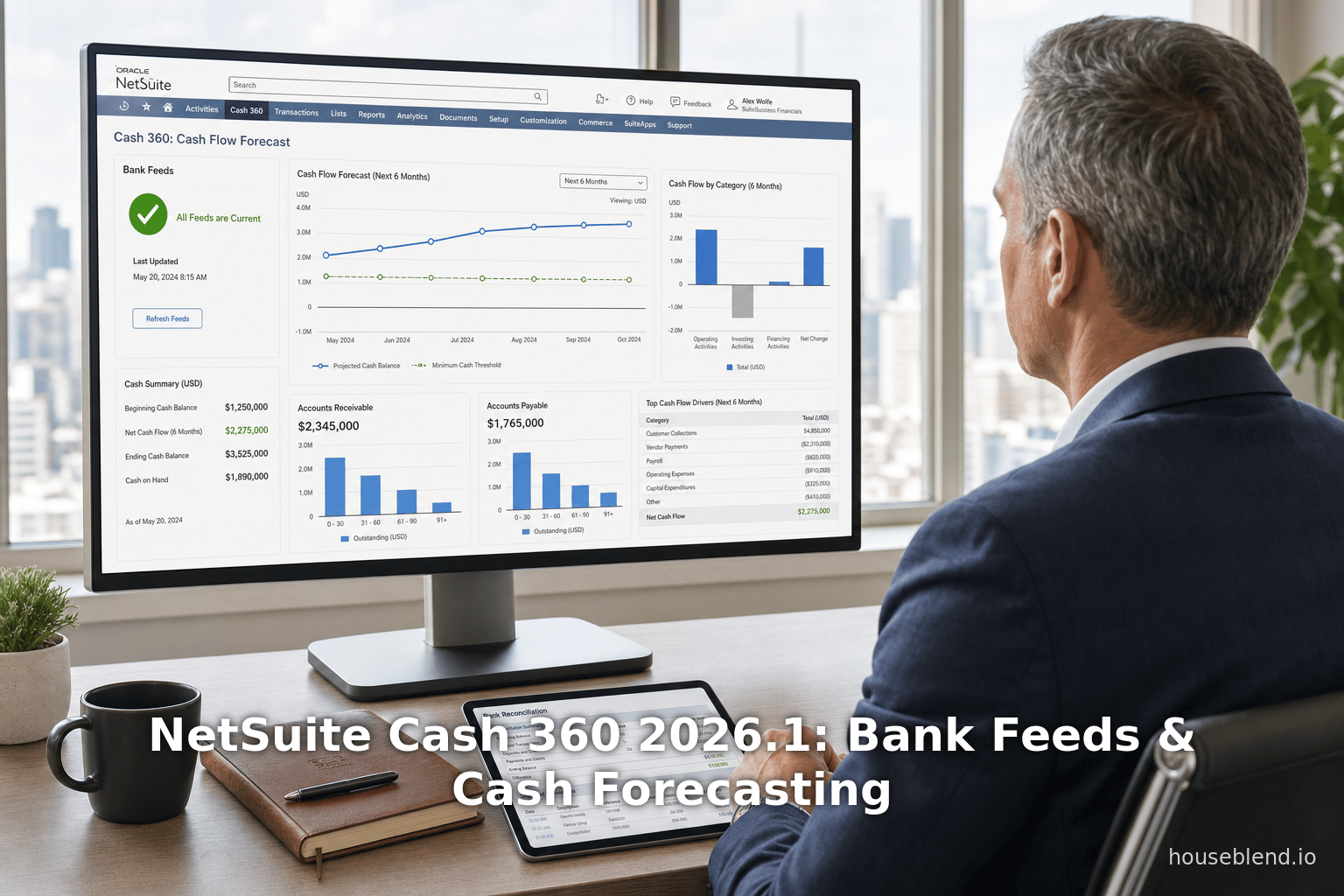 NetSuite Cash 360 2026.1: Bank Feeds & Cash Forecasting