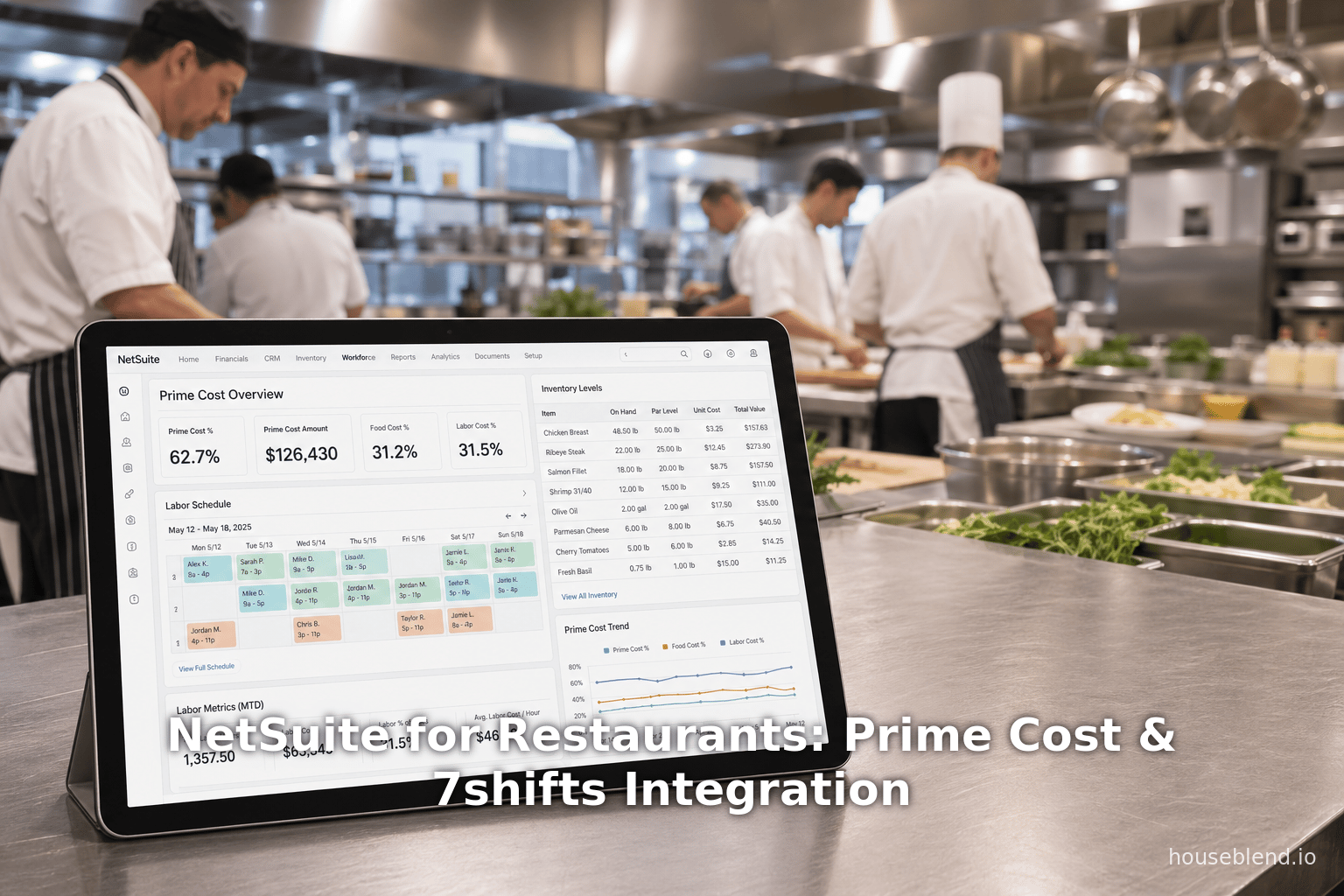 NetSuite for Restaurants: Prime Cost & 7shifts Integration