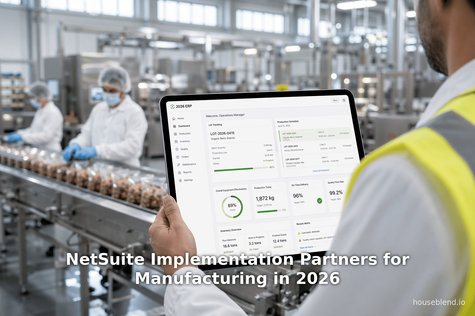 Partenaires d'implémentation NetSuite pour le secteur manufacturier en 2026