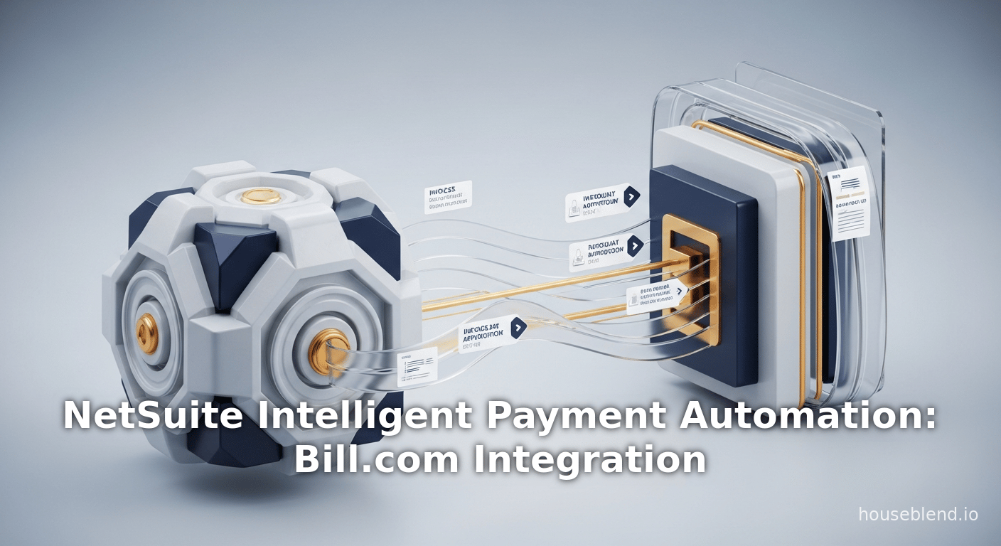 Automatisation Intelligente des Paiements NetSuite : Intégration Bill.com