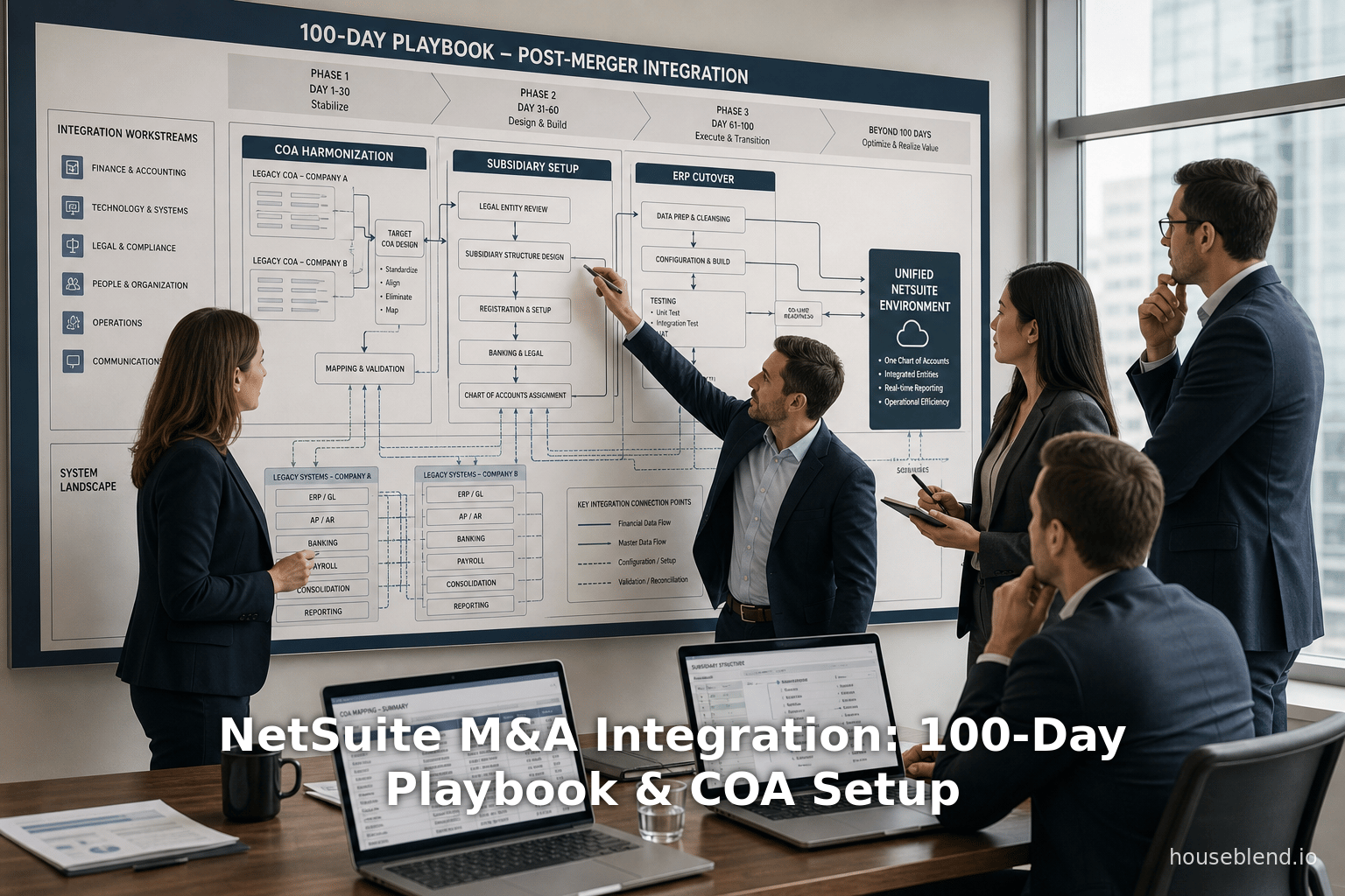 NetSuite M&A Integration: 100-Day Playbook & COA Setup