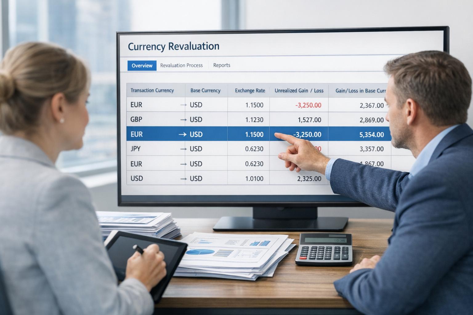 Réévaluation des devises dans NetSuite : Gains de change et configuration de fin de mois