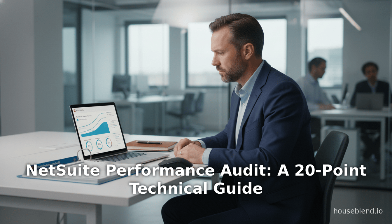 Audit de performance NetSuite : Un guide technique en 20 points