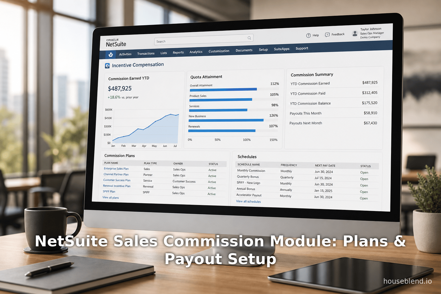 NetSuite Sales Commission Module: Plans & Payout Setup