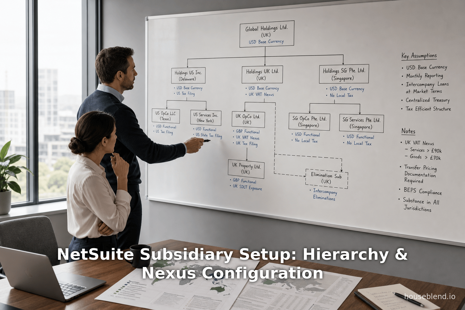 NetSuite Subsidiary Setup: Hierarchy & Nexus Configuration