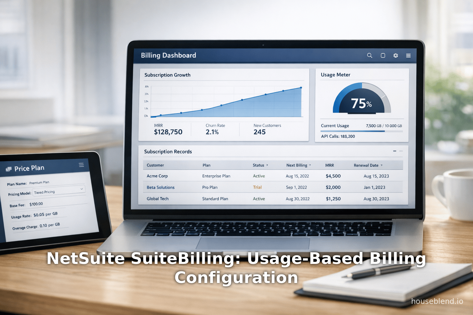 NetSuite SuiteBilling : Configuration de la facturation à l'usage