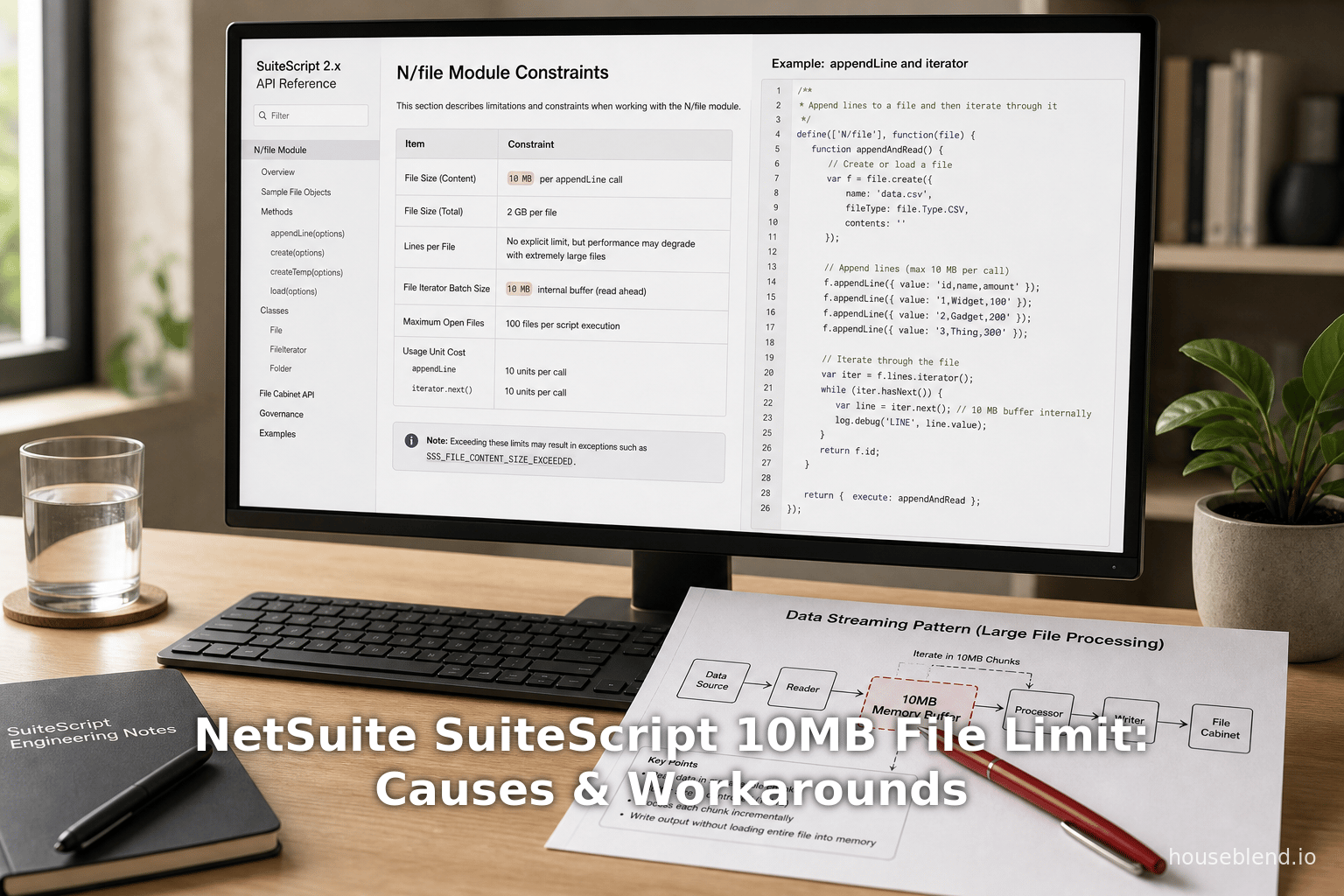 NetSuite SuiteScript 10MB File Limit: Causes & Workarounds