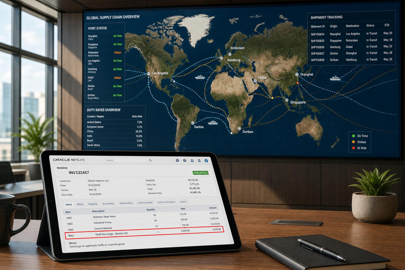 NetSuite Tariff Surcharges: Pass-Through & SuiteTax