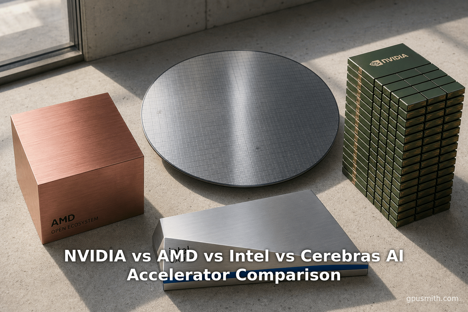 NVIDIA vs AMD vs Intel vs Cerebras AI Accelerator Comparison