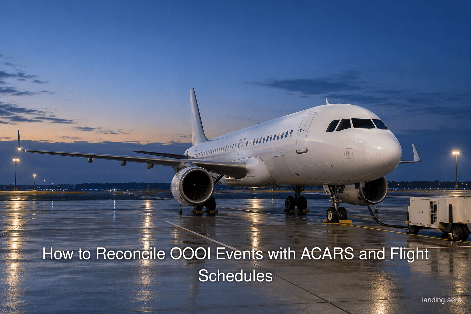 How to Reconcile OOOI Events with ACARS and Flight Schedules